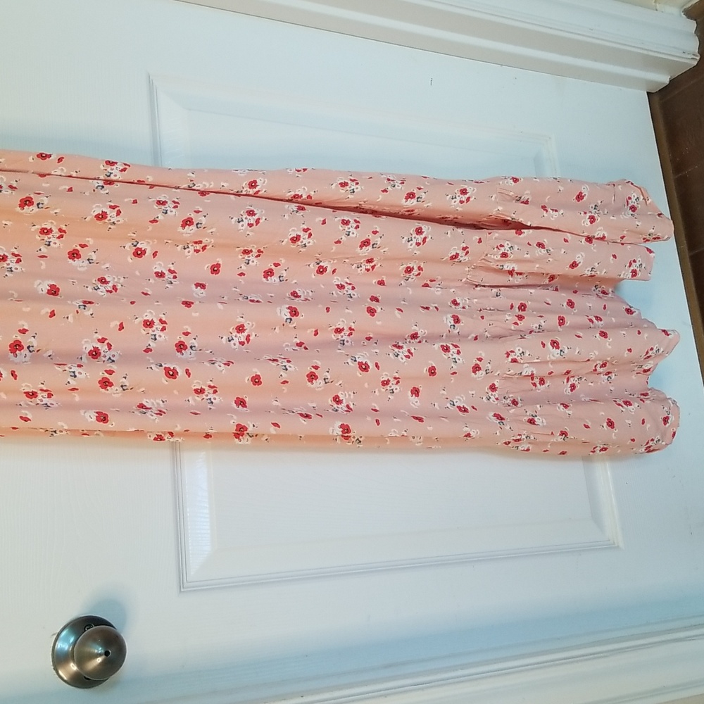 Vici Womens Ruffle Spaghetti Strap Sleeveless Floral Maxi Dress Size Med… - Picture 3 of 16